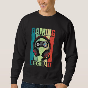 Gaming Legend Pc Funny Gamer Video Games Boys Teen Sweatshirt