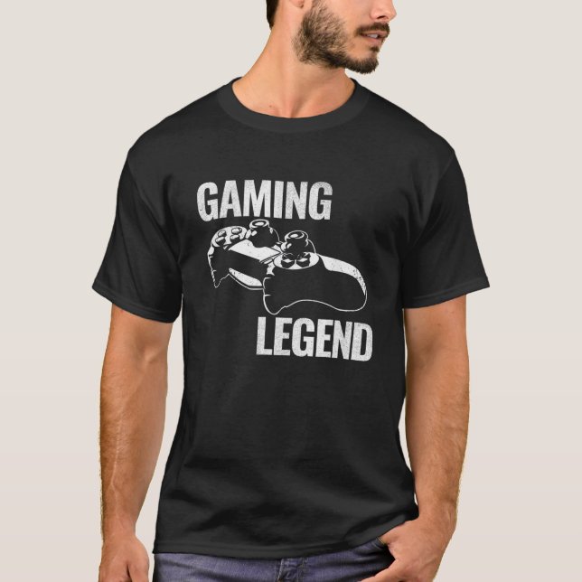 Gaming Legend PC Gamer Video Games Gift Boys Teena T-Shirt (Front)