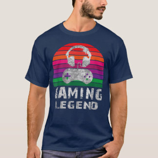 Gaming Legend Players Joystick Video Games Fans Vi T-Shirt