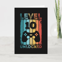 Gaming Level 10 Unlocked 10th Birthday Gift Gamer