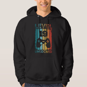 Gaming Level 19 Unlocked 19th Birthday Gift Gamer Hoodie