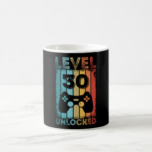 Gaming Level 30 Unlocked 30th Birthday Gift Gamer Coffee Mug