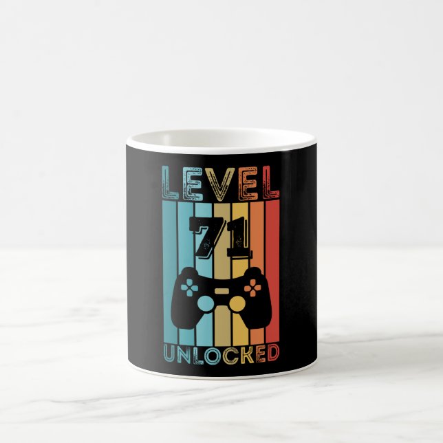 Gaming Level 72 Unlocked 72th Birthday Gift Gamer Coffee Mug (Center)