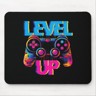 Gaming Level Up Game Controller Video Game Pop Art Mouse Mat