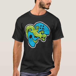 Gaming Lizard Gaming Console And Reptile Keeper T-Shirt