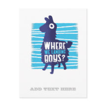 Gaming Llama Where We Landing Boys Graphics Teens