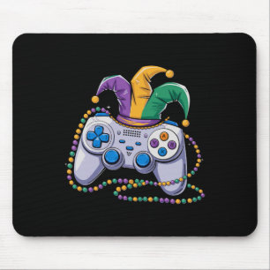 Gaming Mardi Gras Video Game Controller Jester For Mouse Mat