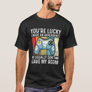 Gaming Men Boys Video Game Controller Vintage Game T-Shirt