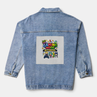 Gaming Mode Activated Denim Jacket
