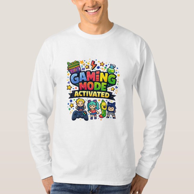 Gaming Mode Activated T-Shirt (Front)