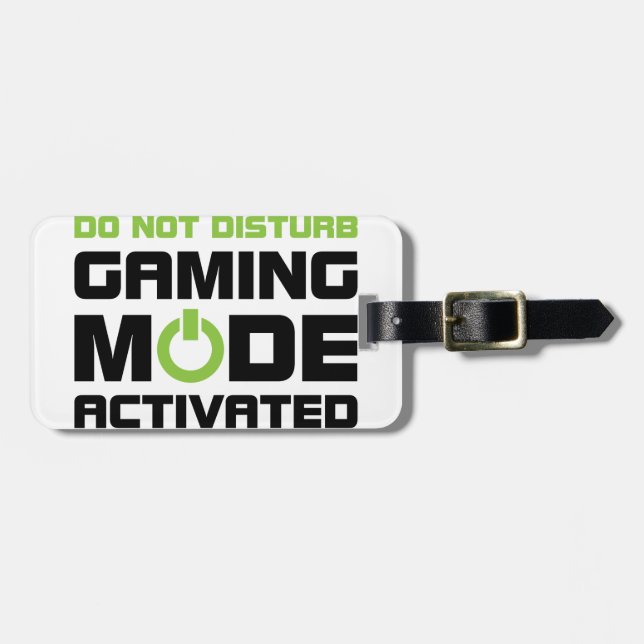 Gaming Mode Luggage Tag (Front Horizontal)