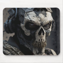Gaming mouse pad Special Force Soldier Ghost Mask