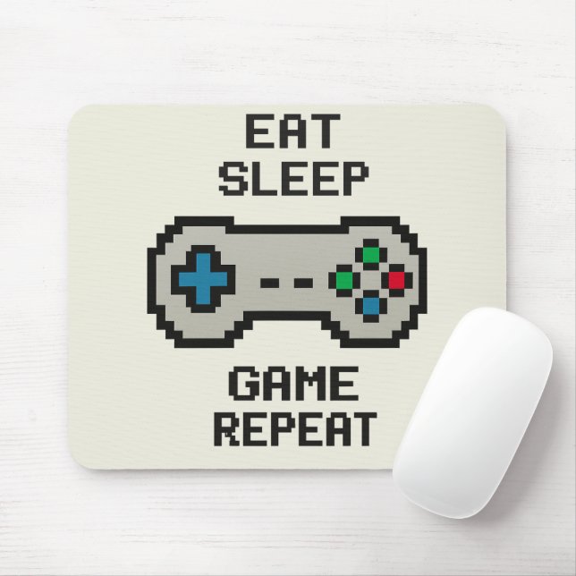 Gaming Mousepad – Pixel Art Video Game Cover (With Mouse)