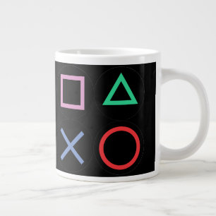 Gaming Mug – Pixels Power Play Neon Coffee Cup