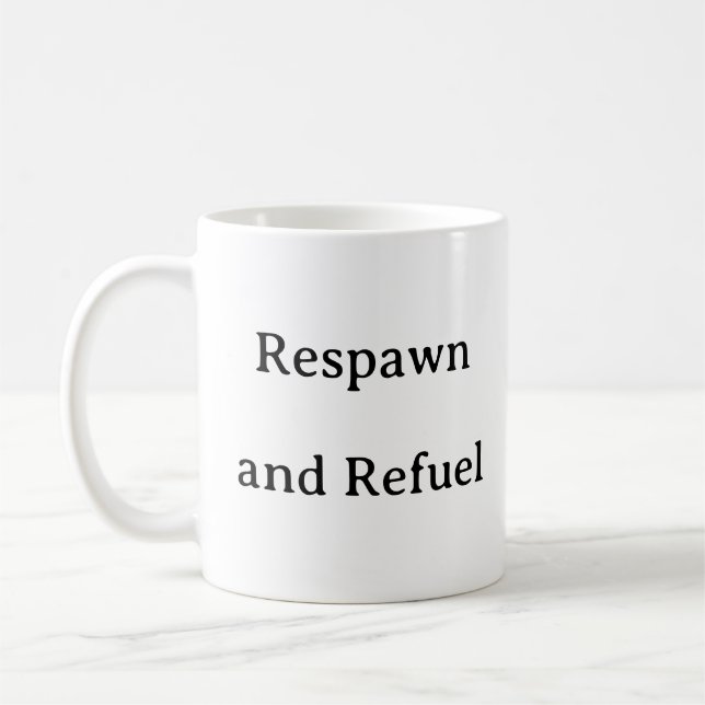 Gaming Mug – Respawn and Refuel (Left)