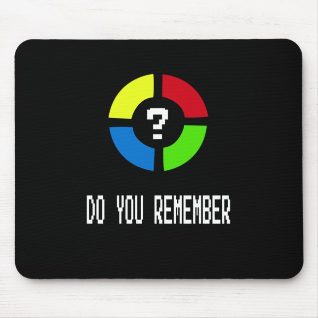 Gaming - Never Forget Is 80's Gamer Gadget Mouse Mat (Front)