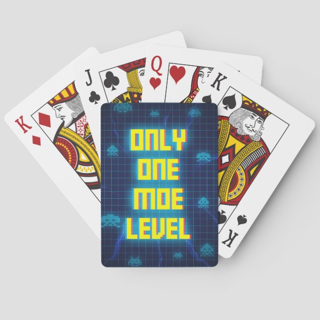 Gaming Only One More Level Playing Cards (Back)