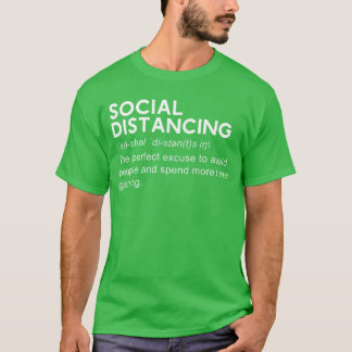 Gaming Social Distancing Funny Definition Video Ga T-Shirt