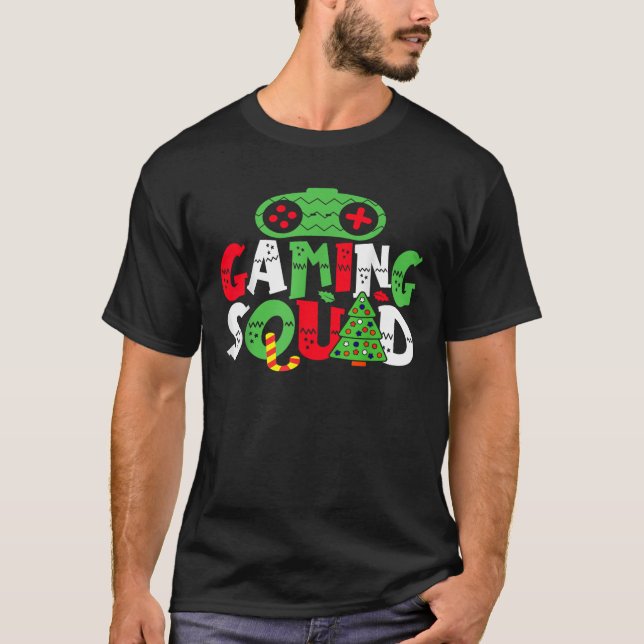 Gaming Squad Video Games Funny Gamer Gaming Christ T-Shirt (Front)