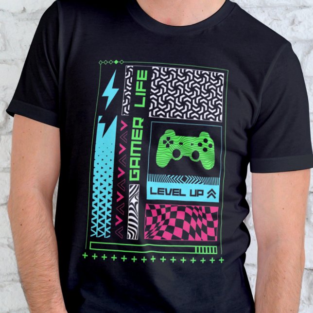 Gaming Streetwear Colourful T-Shirt (Creator Uploaded)