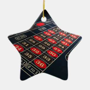 Gaming Table Roulette Las Vegas Ceramic Tree Decoration