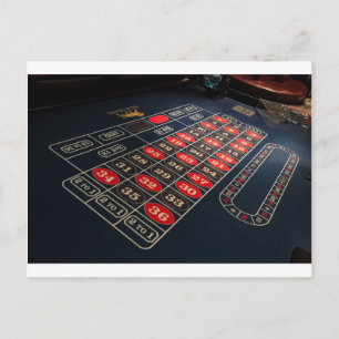 Gaming Table Roulette Las Vegas Postcard