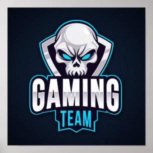 Gaming Team Skull Poster