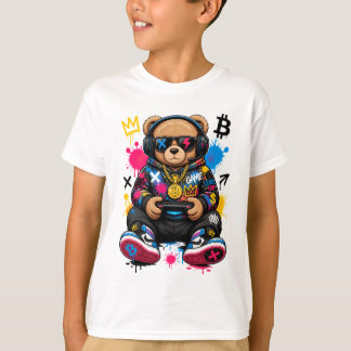 Gaming Teddy Bear Shirt | Gamer Bear T-Shirt