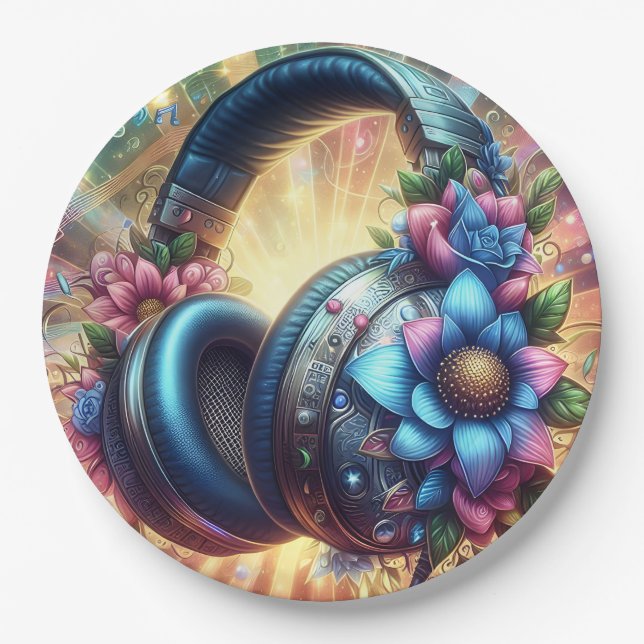 Gaming Teenager Paper Plate (Front)