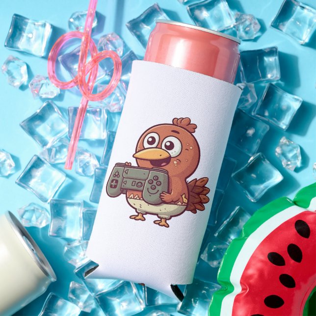 Gaming Thanksgiving Seltzer Can Cooler (In Situ Summer)