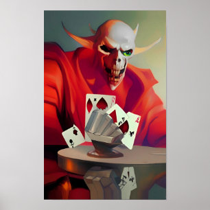 Gaming the Devil Ken Gauge Fantasy Poster