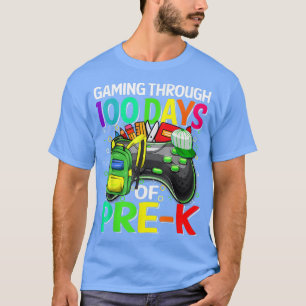 Gaming Through 100 Days Of PreK Video Game Boys T-Shirt