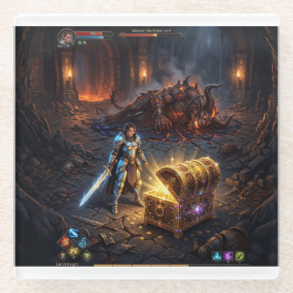 GAMING: Treasure Chest From Boss Fight Glass Coaster