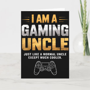 Gaming Uncle Cooler Than Normal Uncle For Mens Boy Card