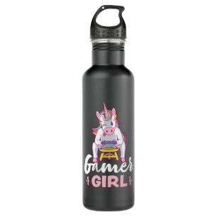 Gaming Unicorn Cute Gift for Gamer Girl 710 Ml Water Bottle