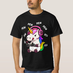 Gaming Unicorn Pew Pew Unicorns Lover Video Game G T-Shirt