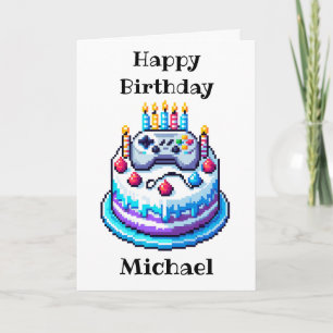 Gaming Vibes Personalised Birthday Card