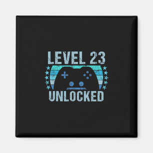 Gaming Vintage 23rd Birthday Gift 23 Year Old Boy  Magnet