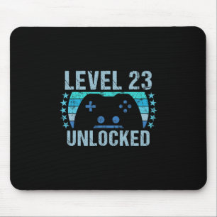 Gaming Vintage 23rd Birthday Gift 23 Year Old Boy Mouse Mat