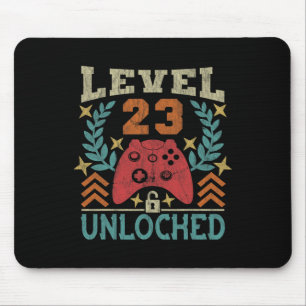 Gaming Vintage 23rd Birthday Gift 23 Year Old Boy  Mouse Mat