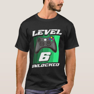 Gaming Vintage 6Th Birthday Gift 6 Year Old Boy Gi T-Shirt