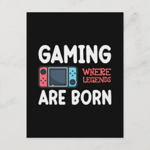 gaming where legends are born enclosure card