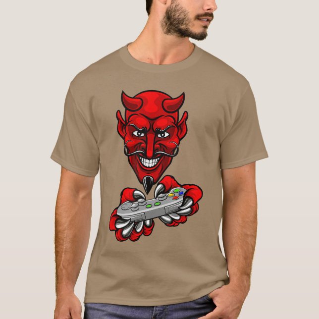 Gaming Withhe Devil friend T-Shirt (Front)