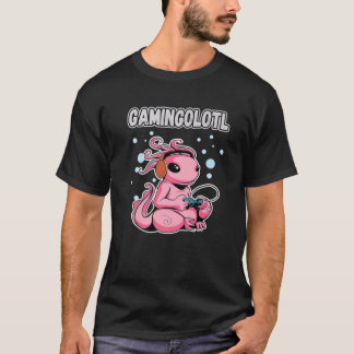 GAMINGOLOTL Kawaii Axolotl Gamer Funny Gaming Love T-Shirt