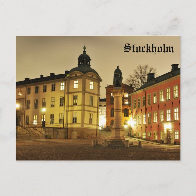 Gamla Stan in Stockholm, Sweden Postcard (Front)