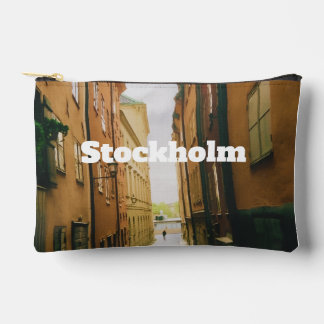 Gamla Stan, Stockholm Souvenir, Retro European  Accessory Pouch