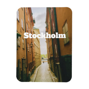 Gamla Stan, Stockholm Souvenir, Retro European Magnet