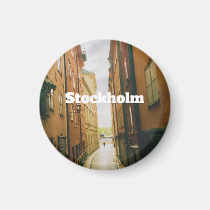 Gamla Stan, Stockholm Souvenir, Retro European Magnet