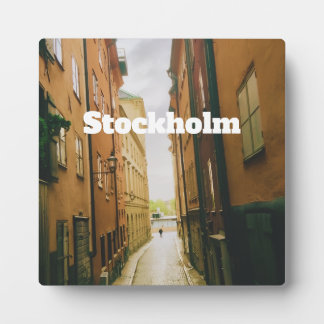 Gamla Stan, Stockholm Souvenir, Retro European  Plaque