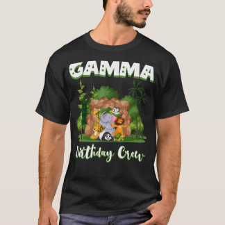 Gamma Birthday Crew Zoo Bday Safari Party Celebrat T-Shirt